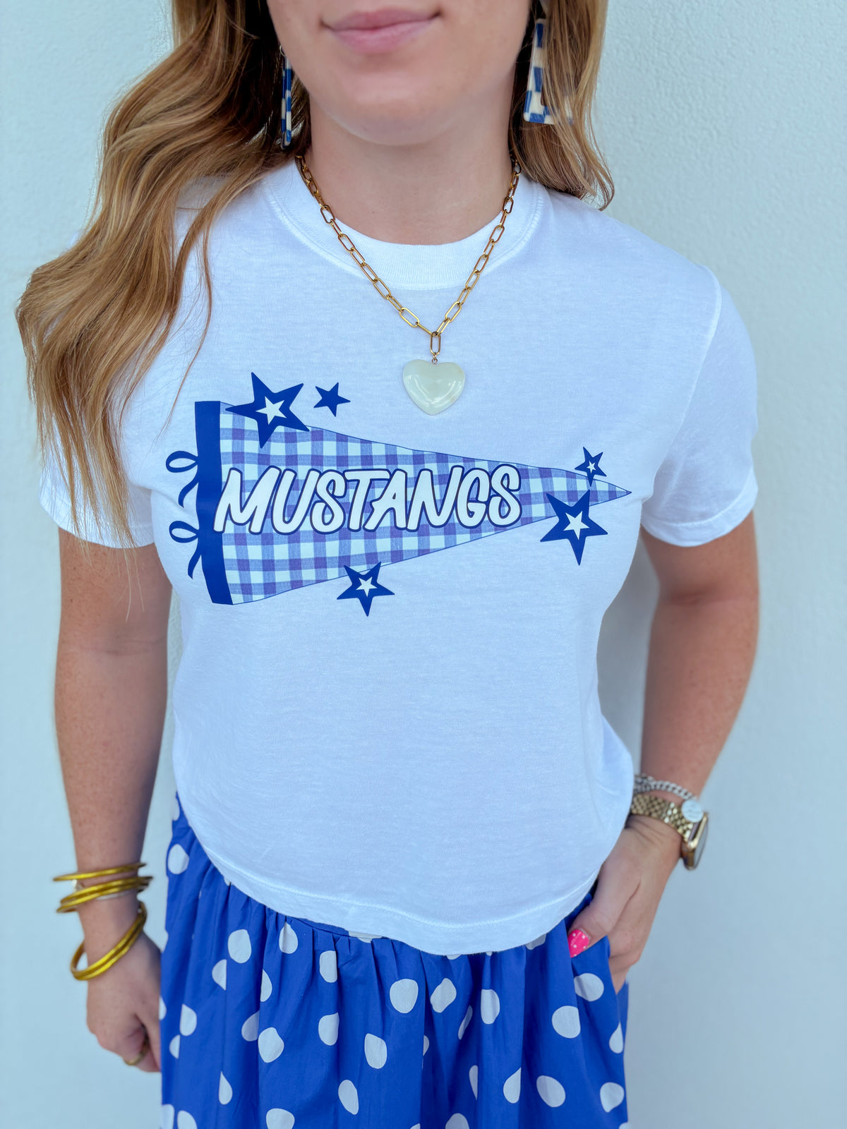 Mustangs Flag Tee - Adults