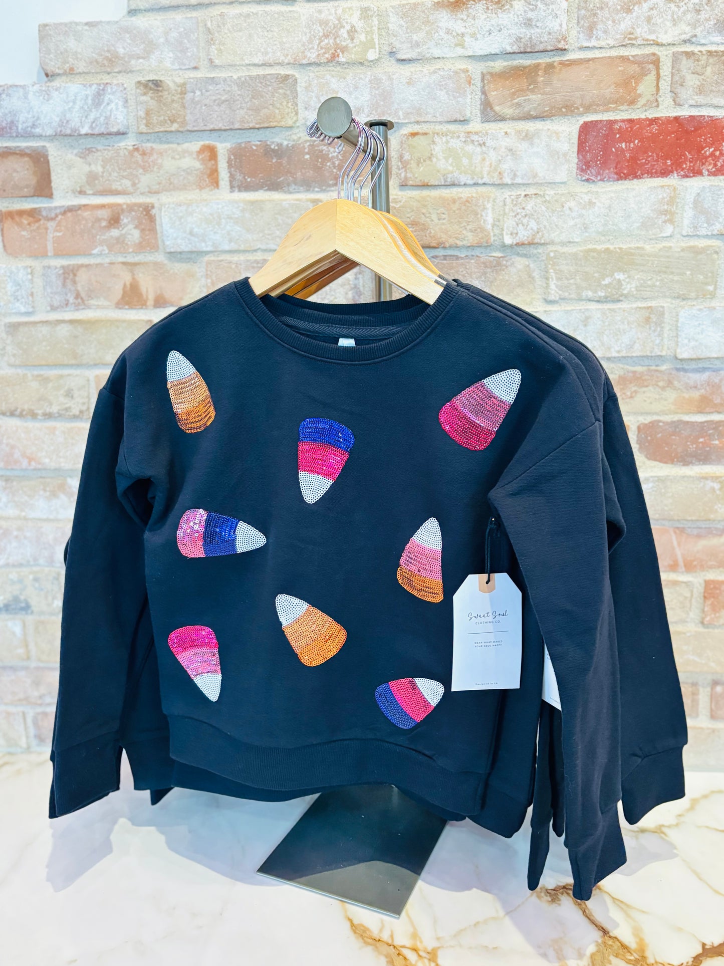 Little Luxies Candy Corns Crewneck