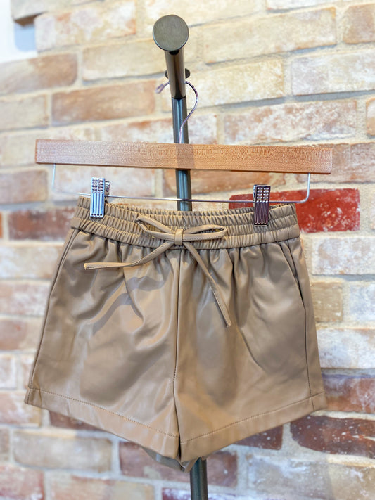 Little Luxies Gianna Shorts - Beige