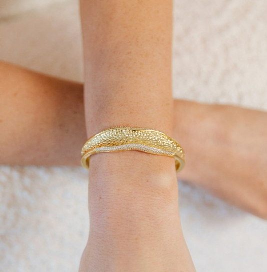 Gold Chunky Zoey Bangle