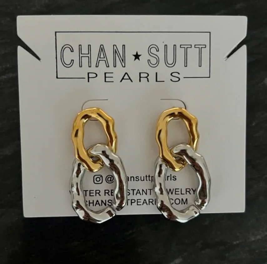 Gold & Silver Chain Earrings