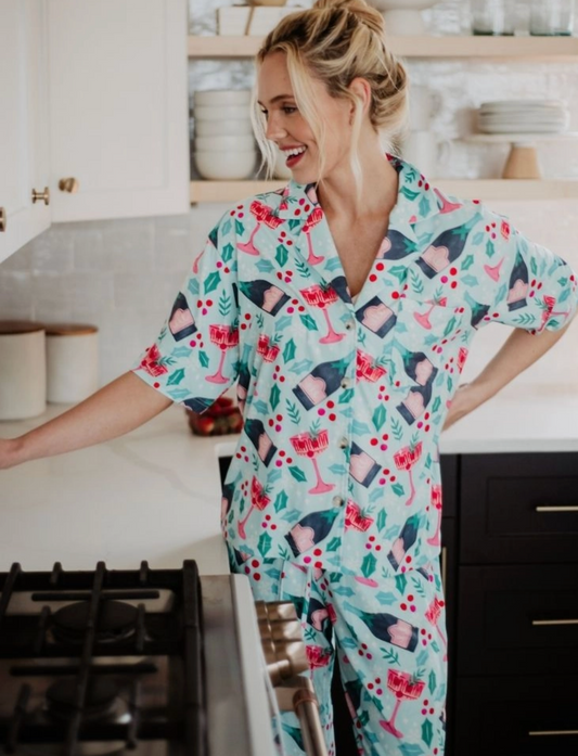 Christmas Bubbly PJ Set