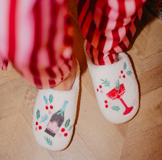 Christmas Bubbly Slippers