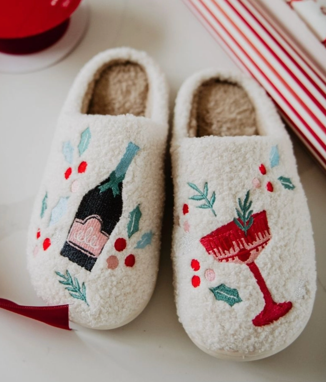 Christmas Bubbly Slippers