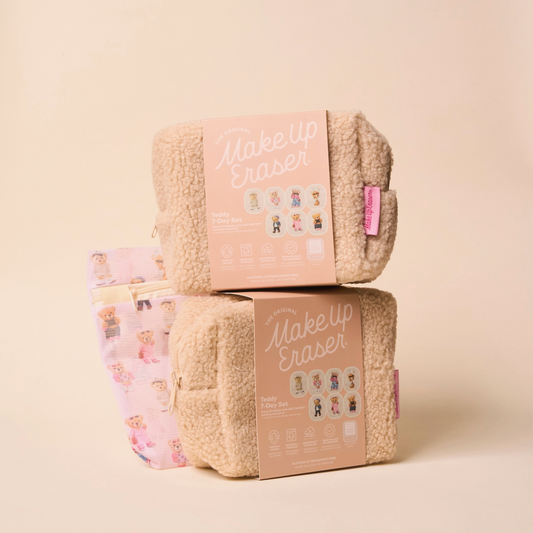 Teddy Bear 7-Day Gift Set & Plush Cosmetic Bag
