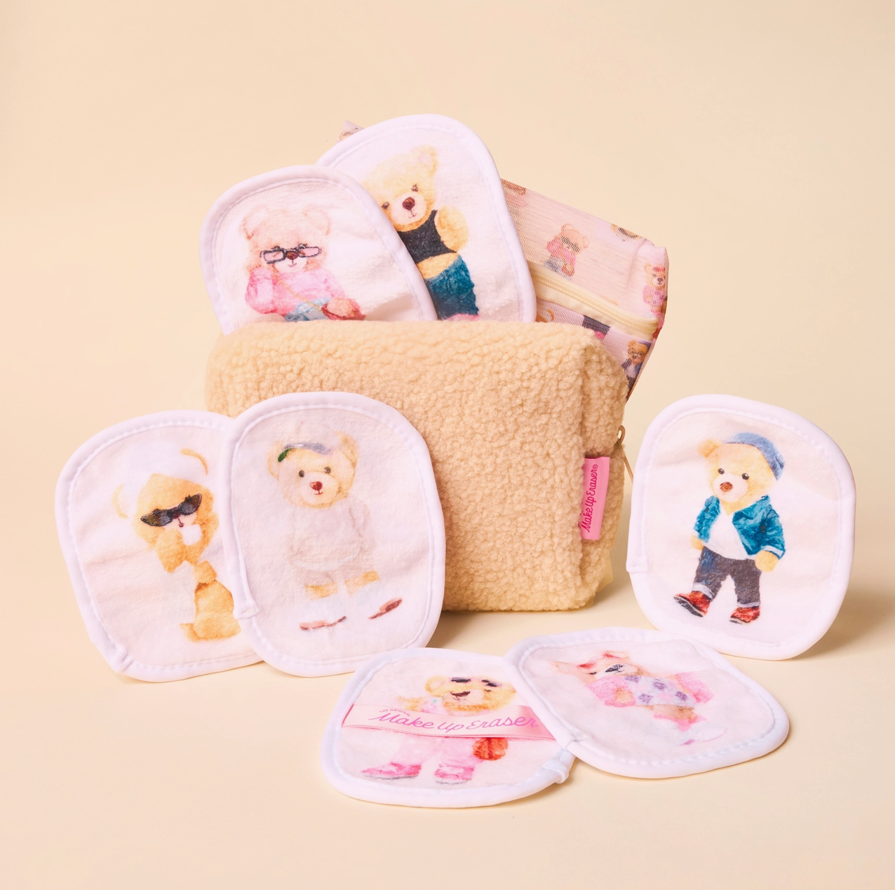 Teddy Bear 7-Day Gift Set & Plush Cosmetic Bag