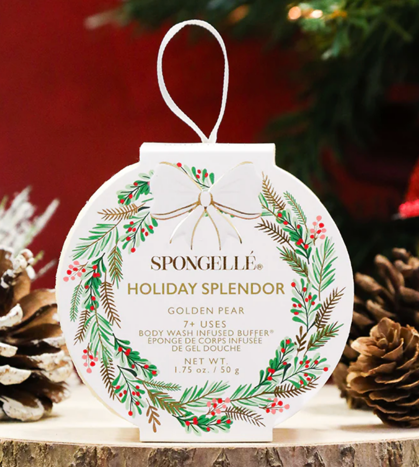 Spongelle Holiday Wreath Buffers