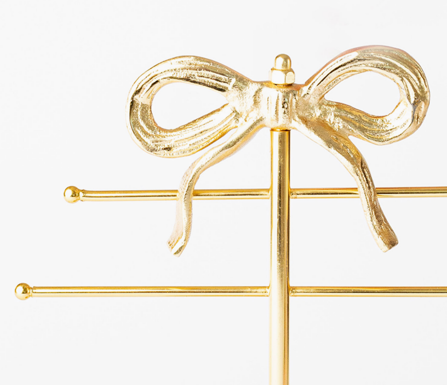 Gold Bow Jewelry Stand
