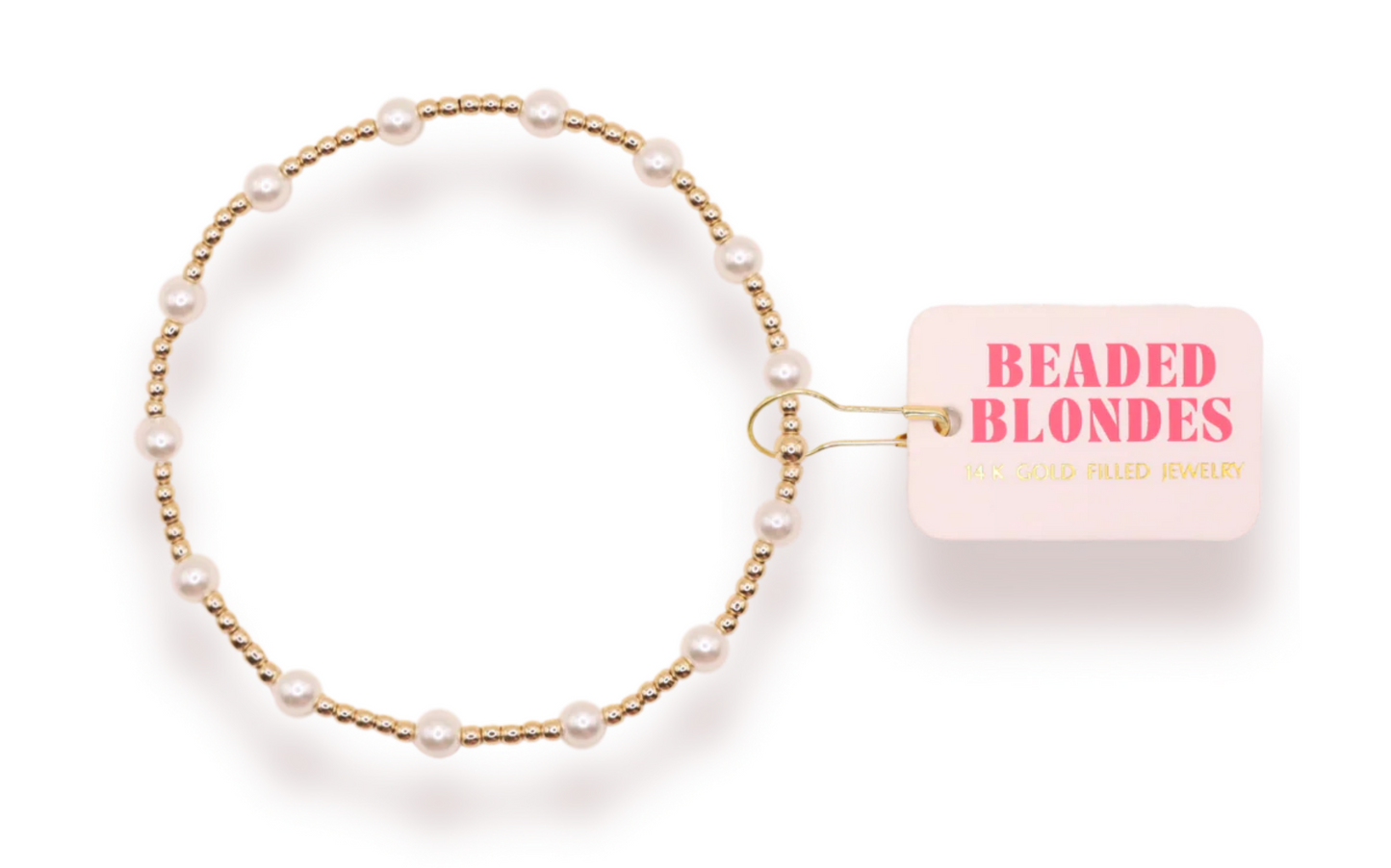 June Beaded Bracelet - Pearl