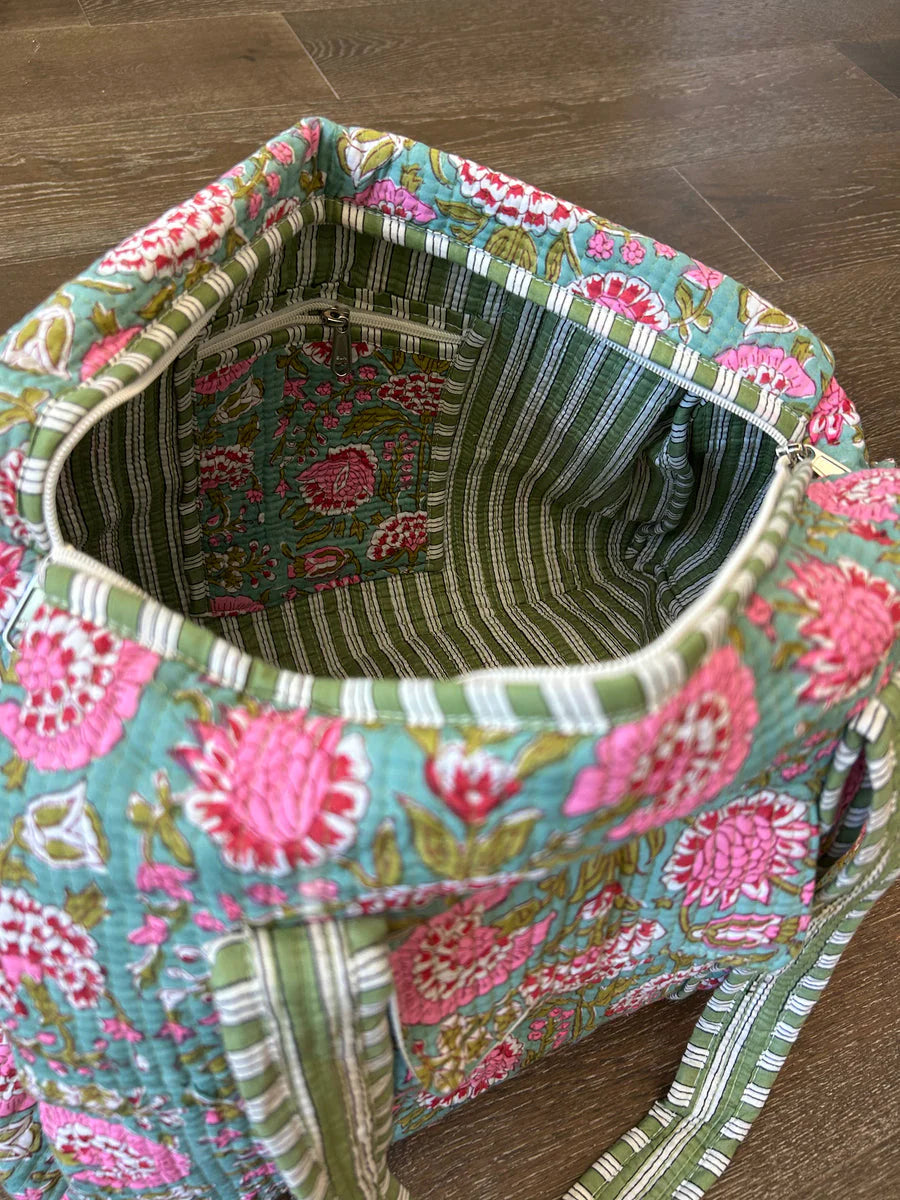 Garden Gala Quilted Duffel