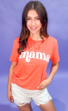 Mama Puff Tee - Coral