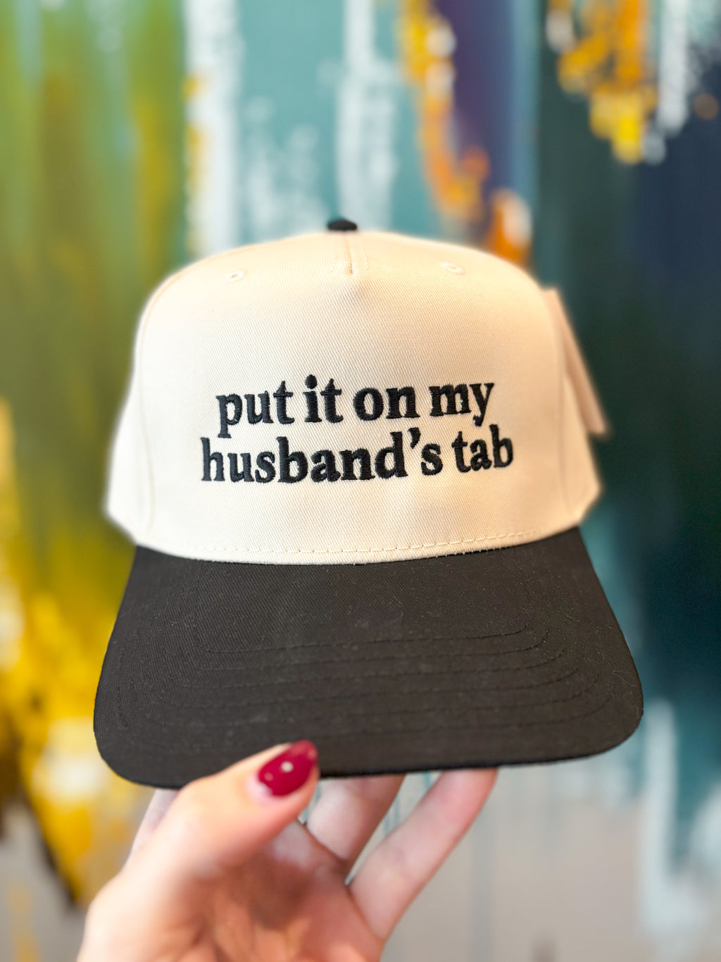 Put It On My Husbands Tab Vintage Hat