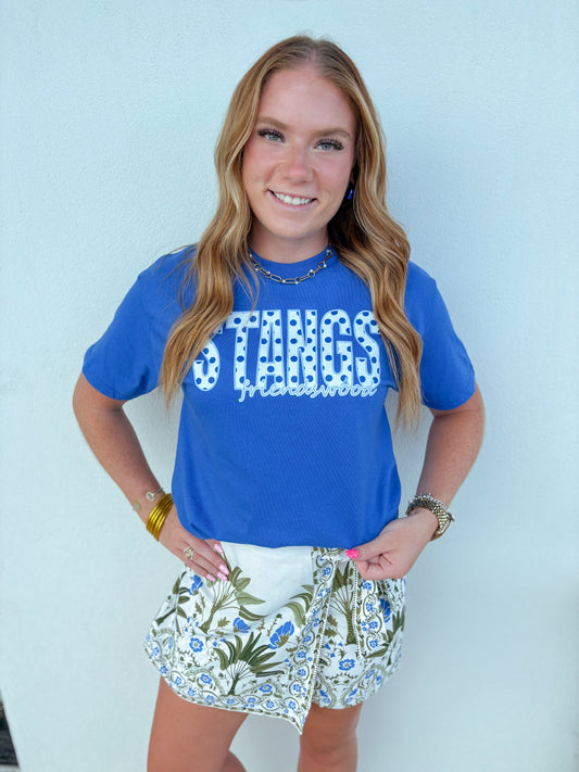 Mustangs Polka Dot Tee - Adults