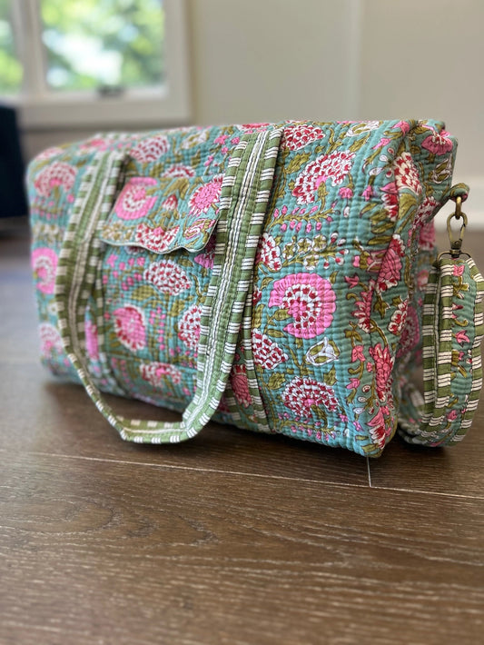 Garden Gala Quilted Duffel