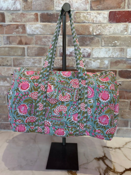 Garden Gala Quilted Duffel