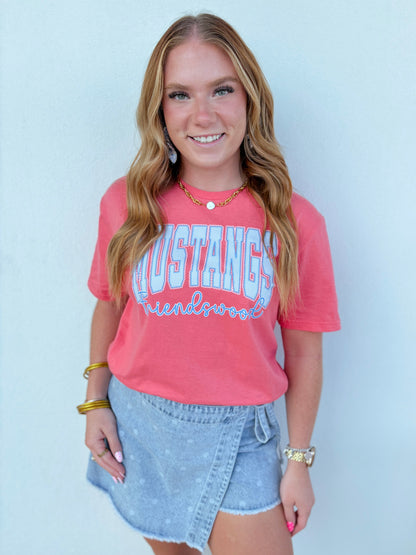 Mustangs Stripe Tee - Adults