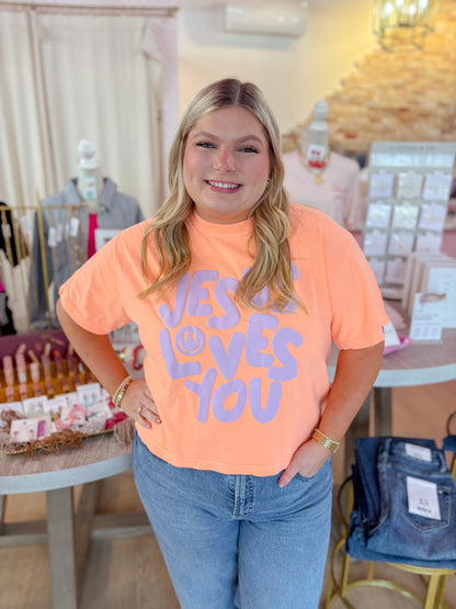 Jesus Loves You Smiley Tee