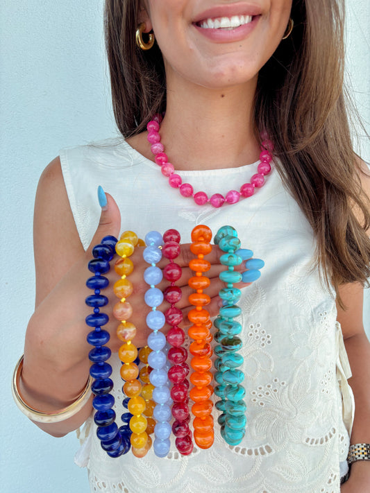 Marble Beaded Necklace