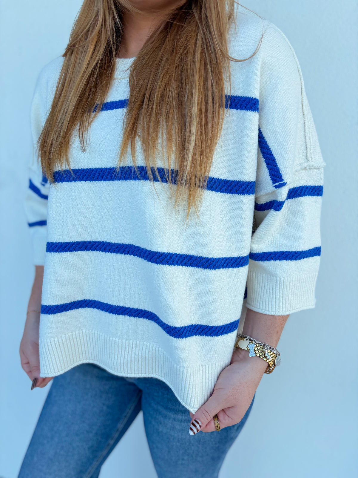 One More - Royal Blue/White