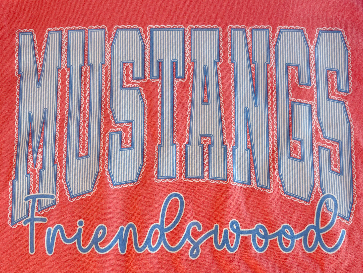 Mustangs Stripe Tee - Adults