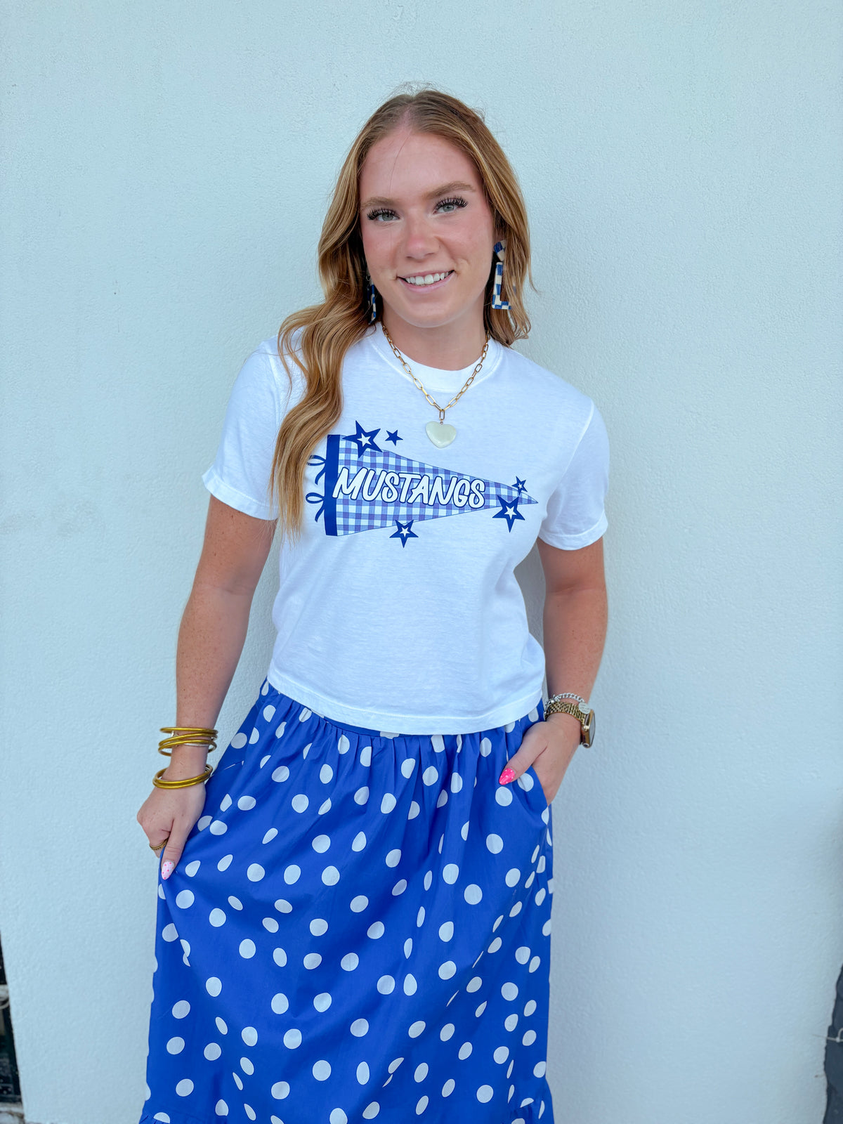 Mustangs Flag Tee - Adults