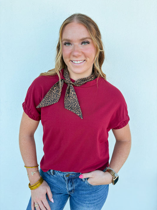 Romy Top - Burgundy