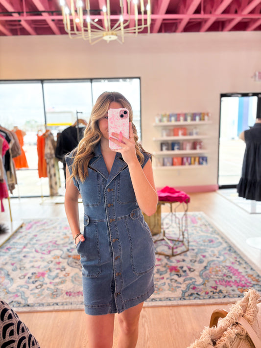 Start Looking Denim Dress