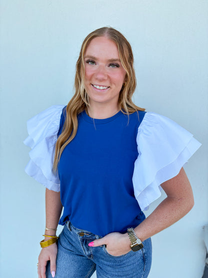 Iris Top - Royal Blue