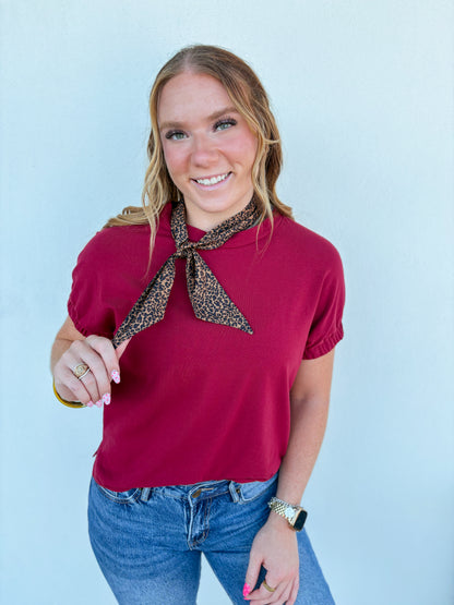 Romy Top - Burgundy