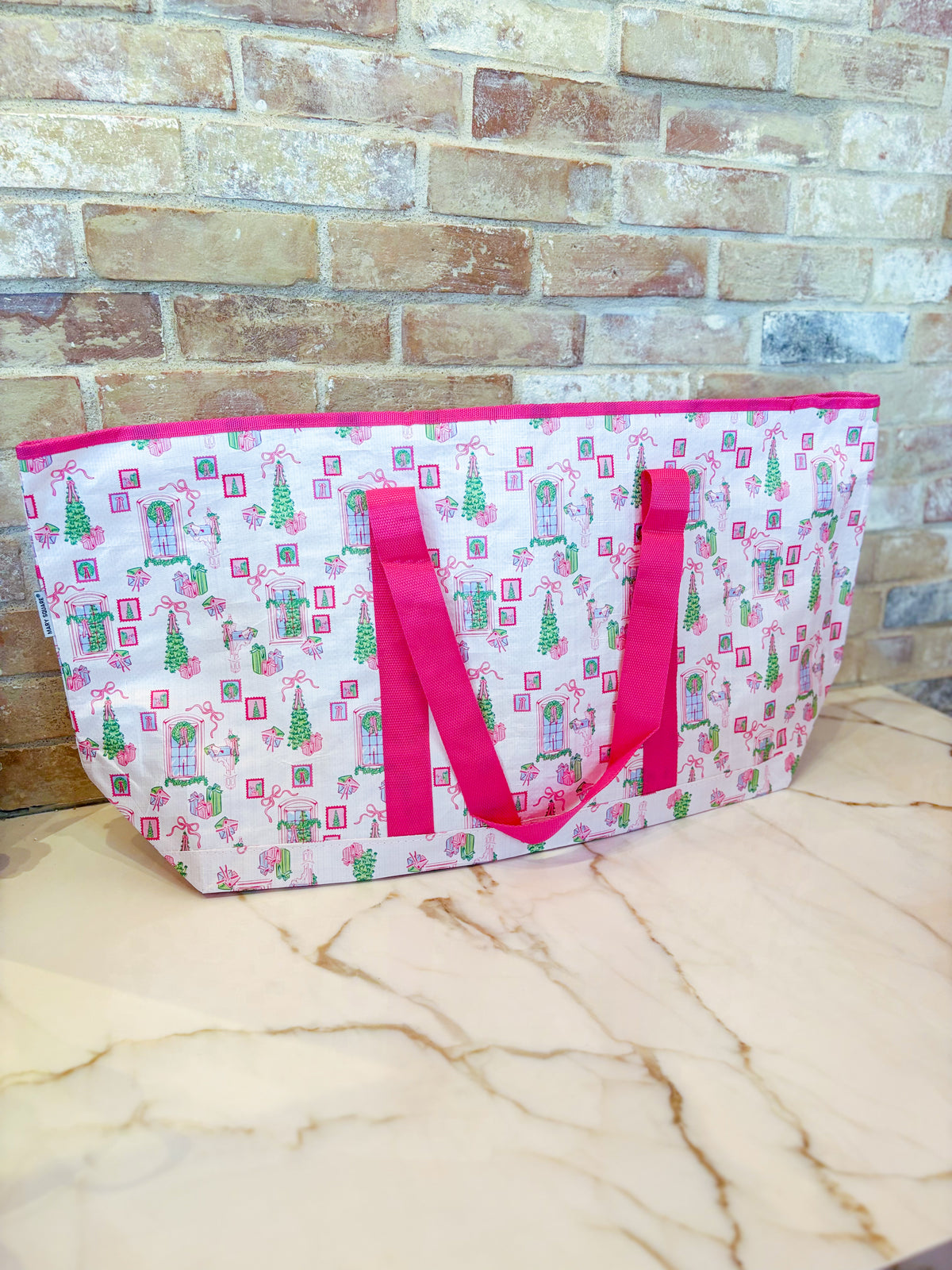 Christmas Cottage Utility Tote