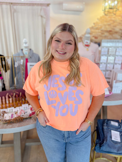 Jesus Loves You Smiley Tee