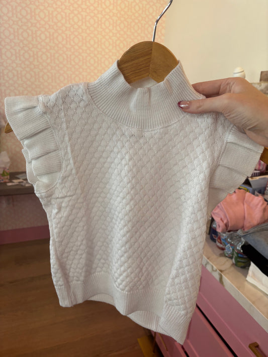 Little Luxies Sarah Top - White