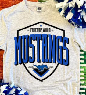 Youth Mustangs Shield Tee