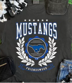 Youth Mustangs Collegiate Tee