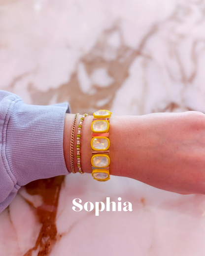 Colorful Gem Bracelets