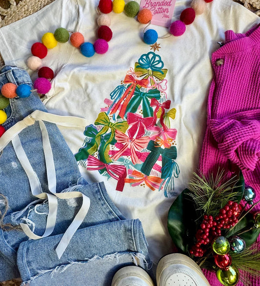 Bright Bow Tree Tee