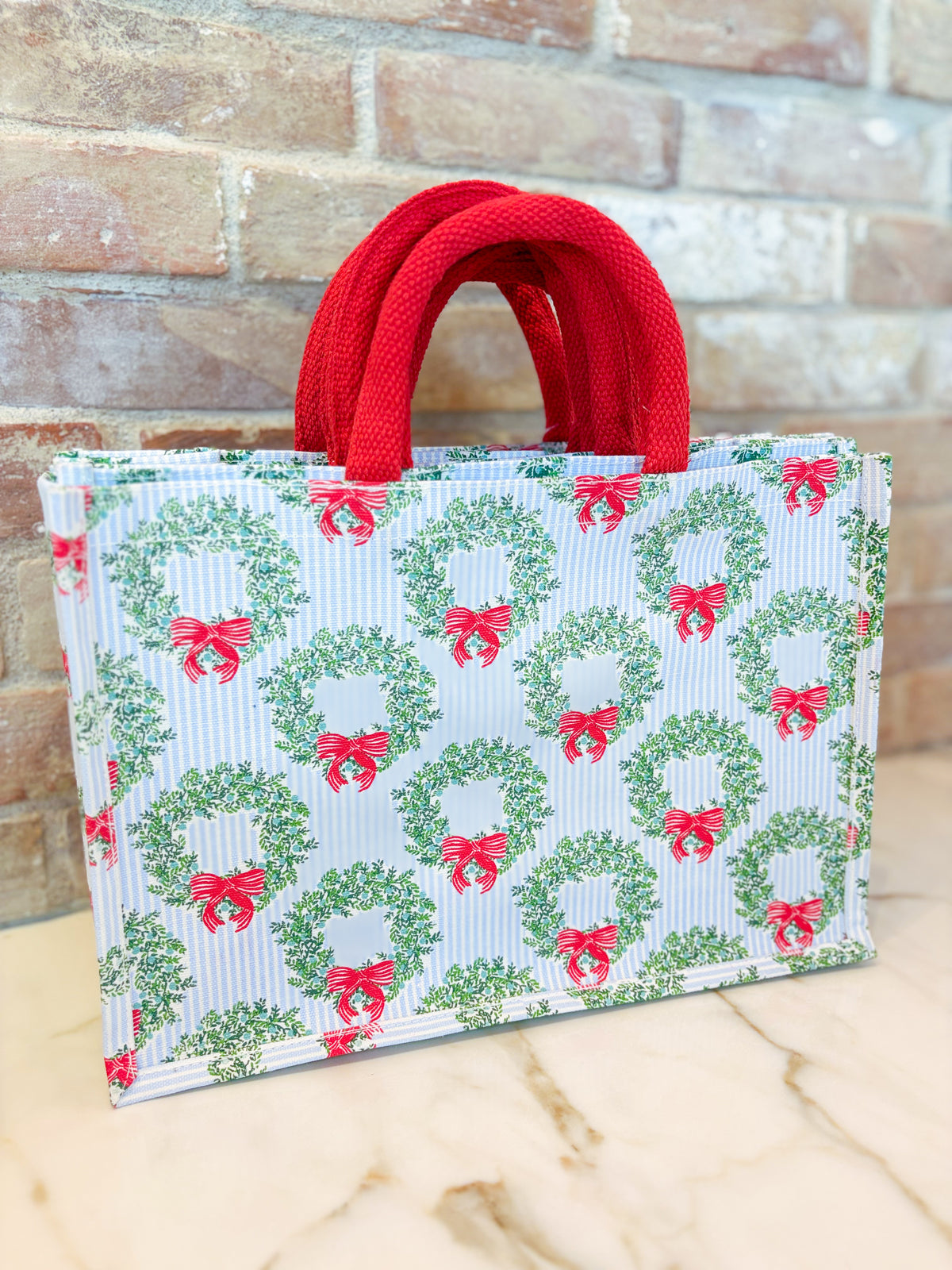 Wreath & Ribbon Classic Tote