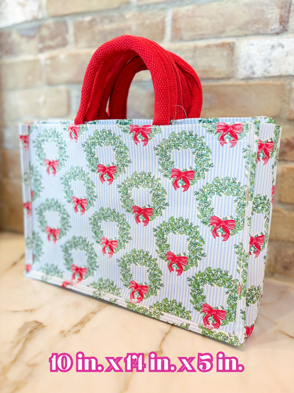 Wreath & Ribbon Classic Tote