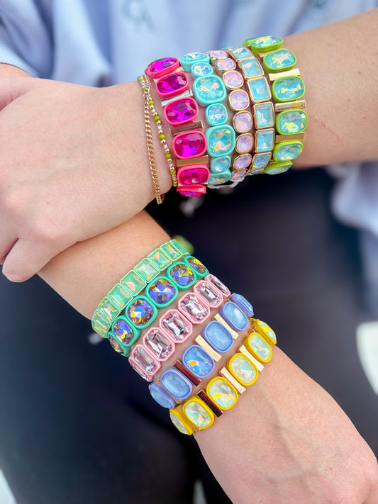 Colorful Gem Bracelets