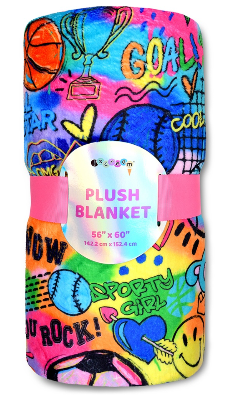 Corey Paige Sports Plush Blanket