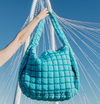 Quilted Puffer Sling Tote Bag