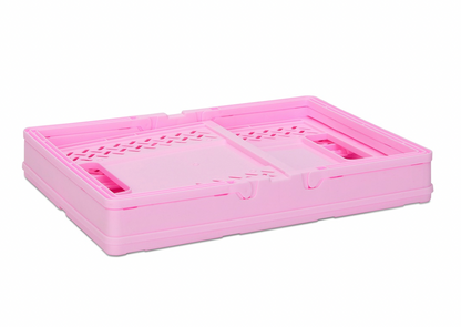 Large Pink Foldable Storage Crate