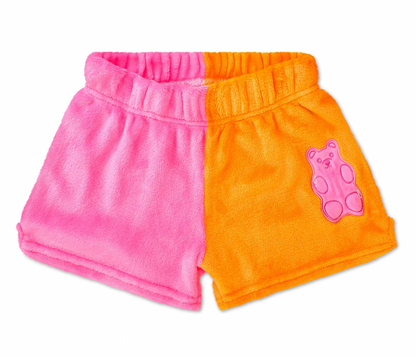 Jelly Bears Color Block Plush Shorts