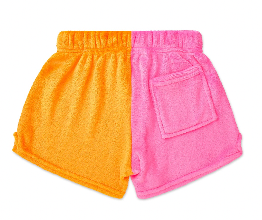 Jelly Bears Color Block Plush Shorts