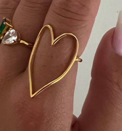 Gold Heart Ring