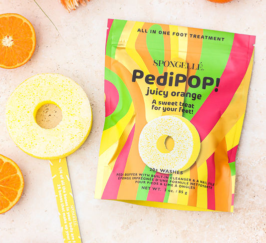 PediPOP! Pedi Buffer & Nail File Set - Juicy Orange