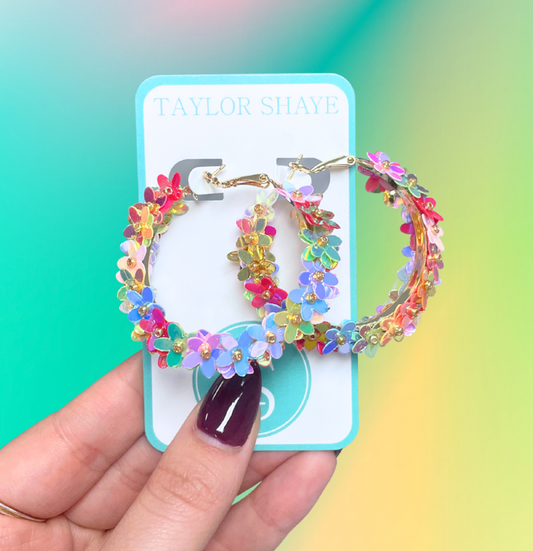 Lily Flower Hoops