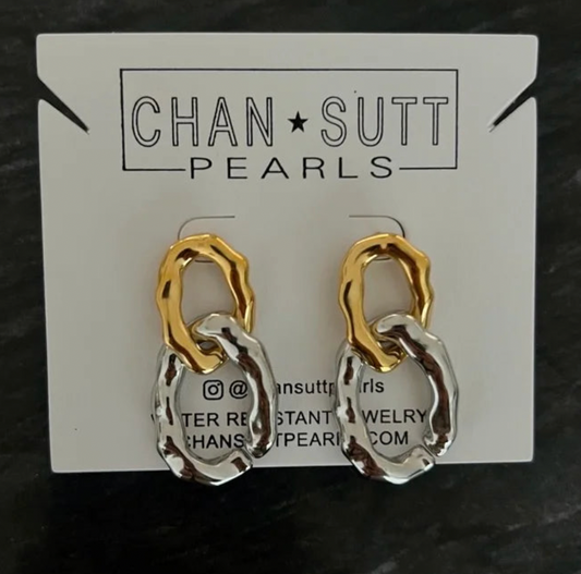 Gold & Silver Chain Earrings