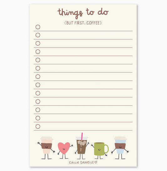 But First Coffee To Do Notepad