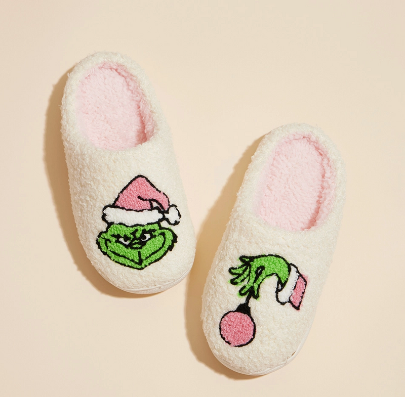 Christmas Grinch Slippers